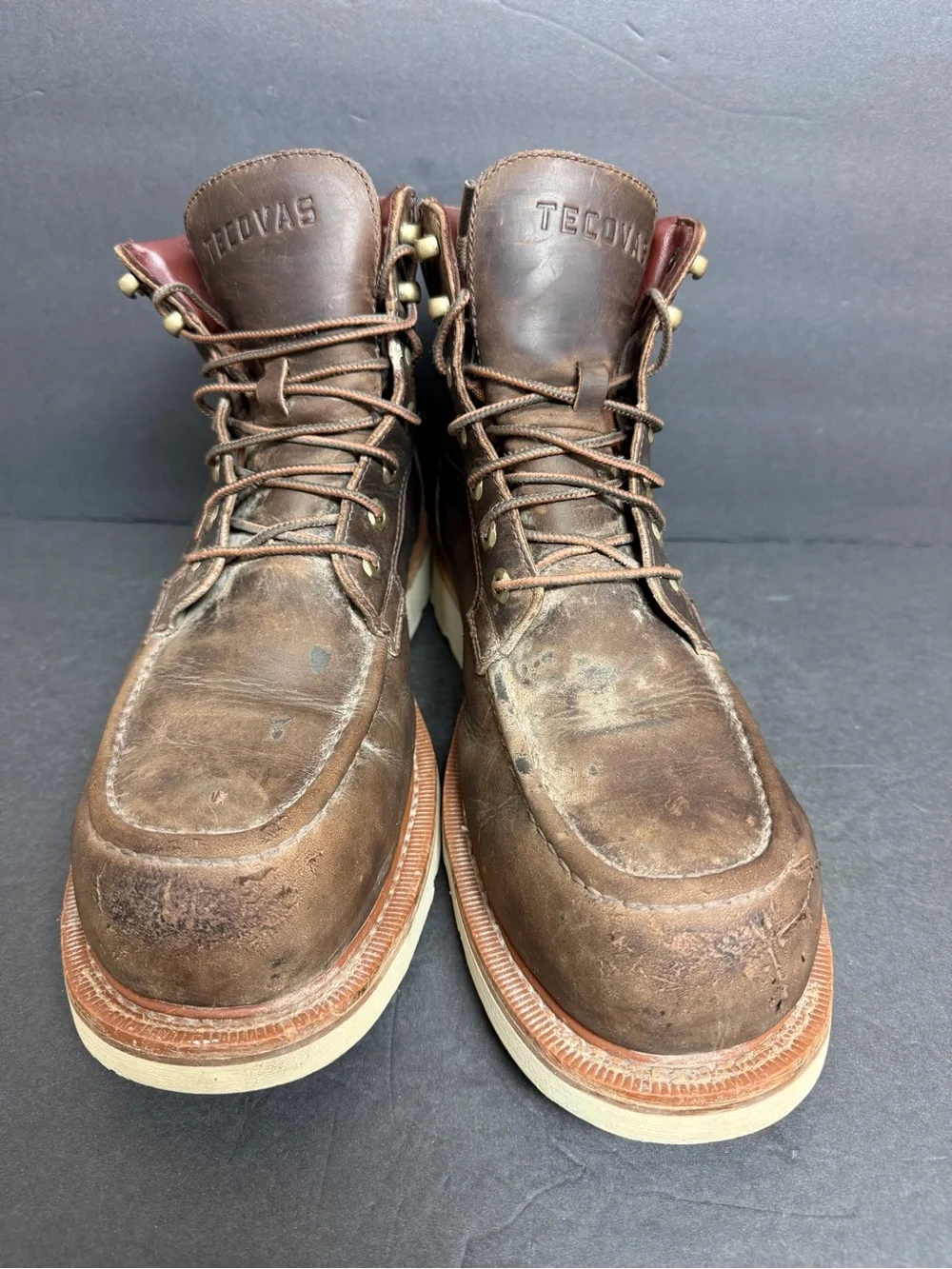 Tecovas Mens 10.5 EE LongHaul Waterproof Moc Composite Toe Boots Espresso $250
